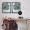 Stupell Industries Tree Impressions Abstract 2pc Floater Framed Canvas Wall Art Set Design by Nan